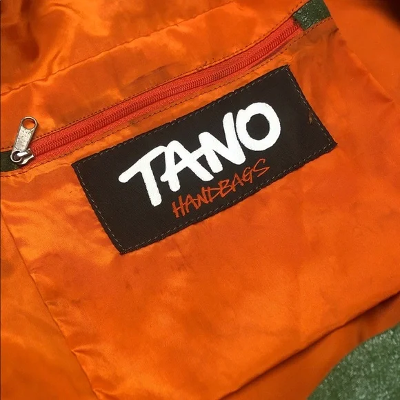 Tano Olive Green Suede Fringe Hobo Bag with Leather Handles 💚🧡 - Picture 2 of 12